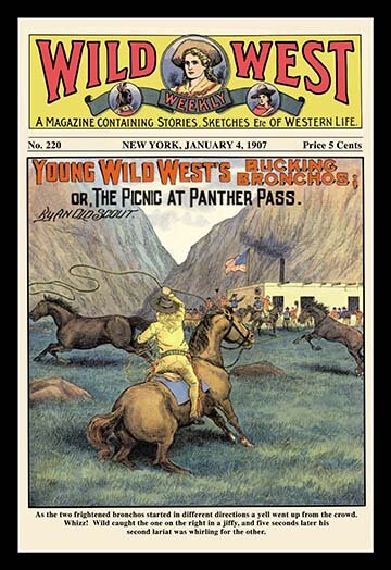 Buyenlarge Wild West Weekly: Young Wild West Print