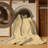 Machine Washable Merrionette New Years Modern & Contemporary Abstract Rug in Beige – Beige Binding-836525472