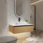Meuble-lavabo flottant 36 po avec lavabo en céramique et tiroir à fermeture en douceur 36 po-710699398