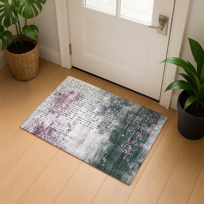 Premium Machine Washable Mouton Geometric Rug