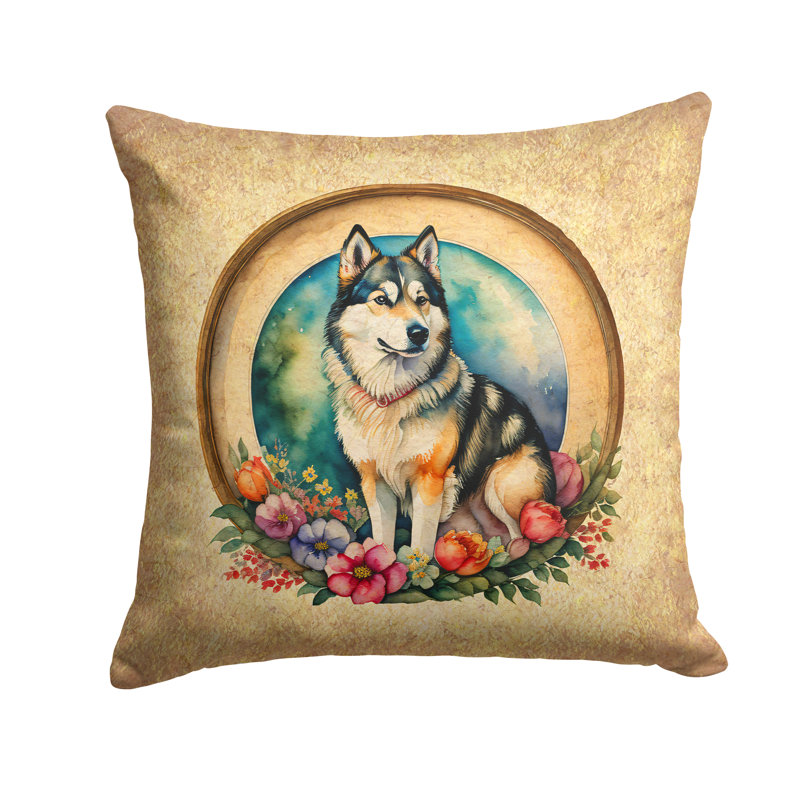  Coussin décoratif intérieur / extérieur en polyester, H 18 po x l 18 po x P 4 po