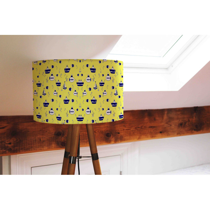 Drum Cotton Pendant Shade ( Uno ), 25cm H x 40cm W x 40cm D