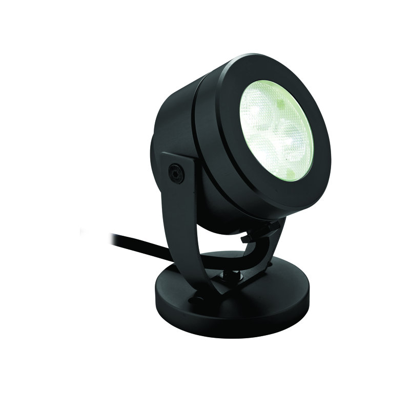 Spike Spot Integrated LED Metal Spotlight, Black