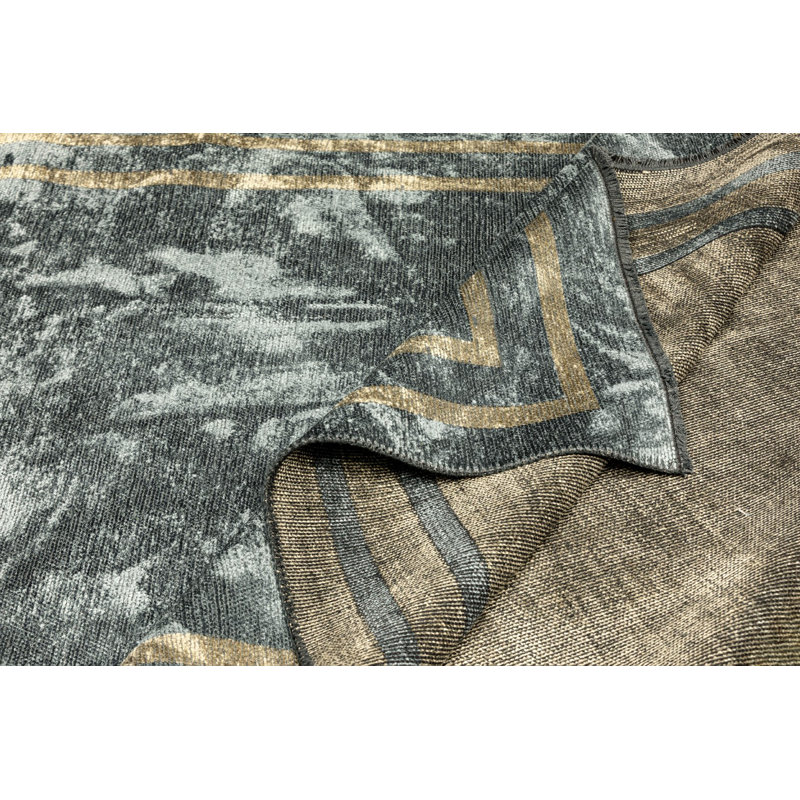 Rapture Abstract Flatweave Light Blue/Gray Area Rug, Rectangle 7'10" x 11'2"
