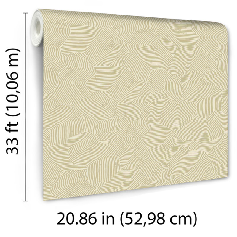 Papier peint Bahia Dunes Beige, Beige