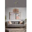 Lustre beige élégant avec câble réglable, structure en métal, 27,6 po x 27,6 po x 27,6 po | Certifié CE, douille E27 (40 W maximum) | Parfait pour la salle à manger, le salon ou le vestibule, design moderne et élégant-573043398-573043397
