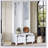 Elegant Free Standing Hall Tree Set of 2, Multifunctional 3-IN-1 Entryway Coat Rack with Black Retro Handles and Storage Drawers, Ideal for Hallways and Living Rooms-709488933
