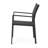Modern Black Dining Chair - Aluminum, Mesh Seating, , 22" X 23" 33.41 Chair, Weather Resistance, Seat,