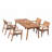Maston Teak Wood Patio Dining Set with Rectangular Table-1431362573-1416922462