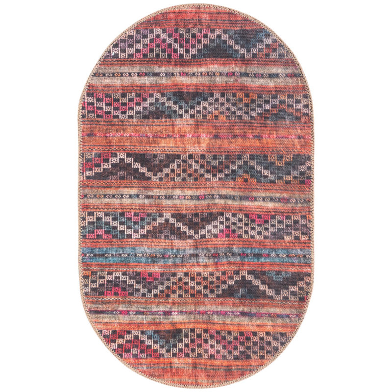 Amilio Chenille Striped Indoor Rug