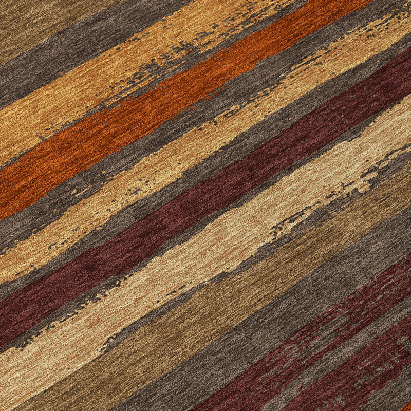 Sylira Chocolate Washable Indoor-Outdoor Rug - , 9' x 12'