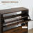 Industrial Shoe Cabinet With 2 Flip Drawers, Freestanding Shoe Storage Cabinet For 12 Pairs, Narrow Slim Shoe Rack For Entryway, Hallway