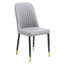 Chaises de salle à manger rembourrées modernes avec coussins épais et structure robuste, ensemble de 2
