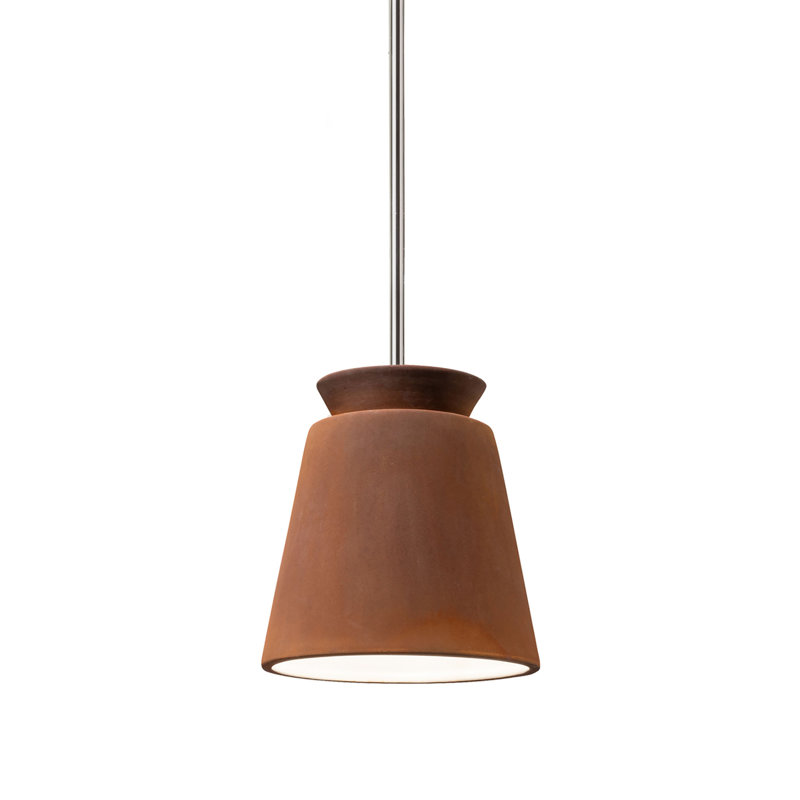 Luminaire suspendu en forme de dôme à 1 lumière Radiance, Chrome poli, Cuivre antique, Incandescente (non incluse)