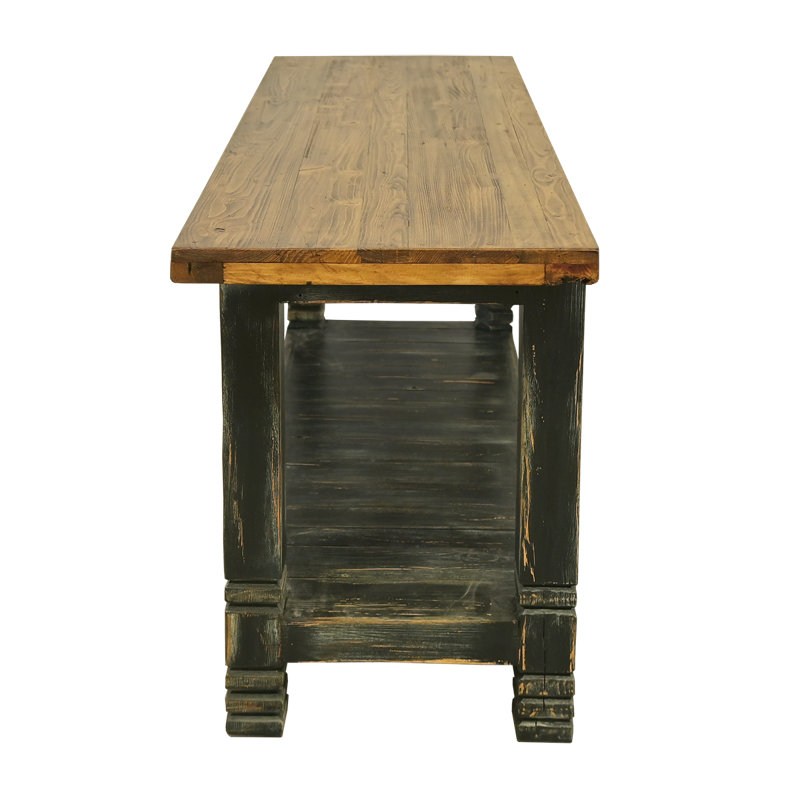 Console Midnight Feather, Bois moyen / noir