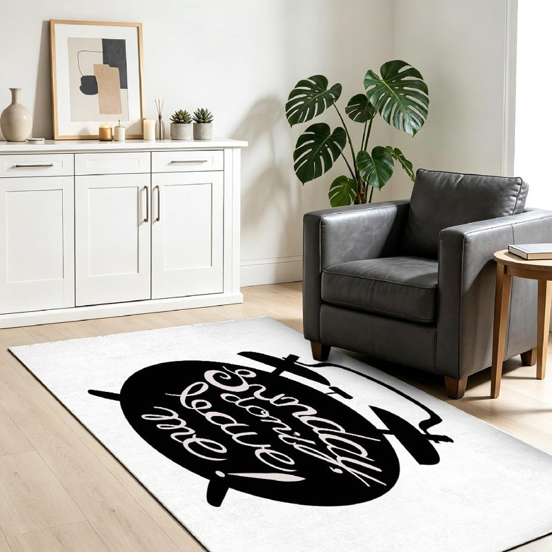 Tapis intérieur blanc lavable à la machine, Rectangle 39" x 63"