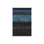 Tapis d'intérieur en laine rayée bleue et brune, tissé à la main et performant-845192190