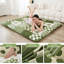 Japanese Floor Mattress, Japanese Futon Mattress Foldable Mattress, Roll Up Mattress Tatami Mat With Washable Cover, Easy To Store And Portable For Camping,(Green Checkerboard,Twin)