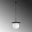 Élégant lustre en métal noir, hauteur réglable de 15,7 à 49,2 po | Bouchon en verre, diamètre de 11,8 pouces | 1 x douille E27 (40 W maximum), éclairage élégant pour le salon et la salle à manger | Conception moderne, indice de protection IP20-825209676