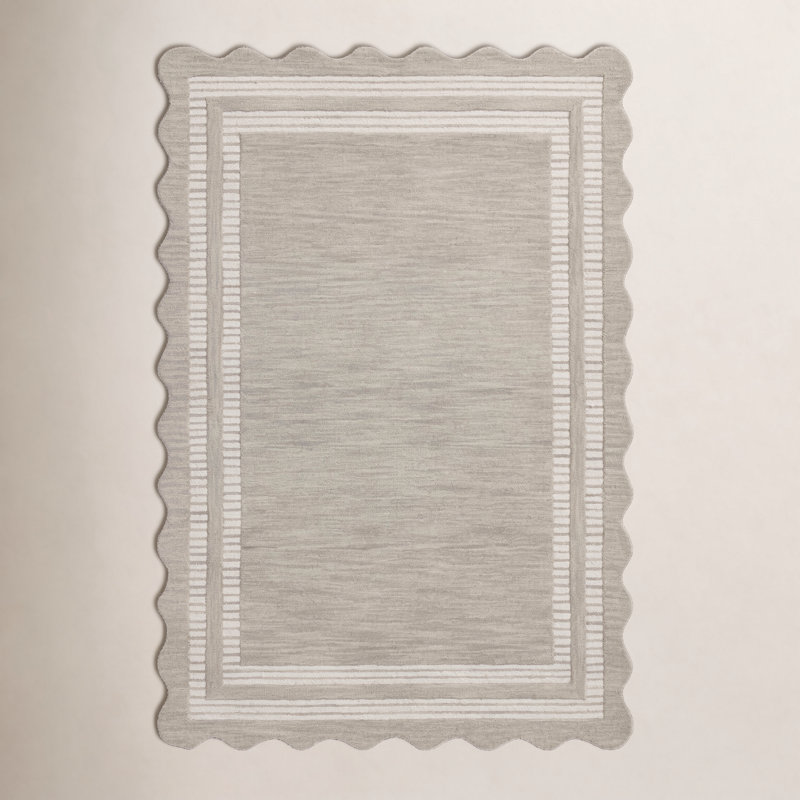 Tapis brouillard / ivoire Chris Loves Julia x Loloi Scottie, Rectangle 9 pi 3 po x 13 pi