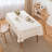 Beige Cotton-linen Blend Rectangular Tablecloth-982091317