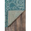 Tapis bleu sarcelle intérieur / extérieur Craine-1137850941