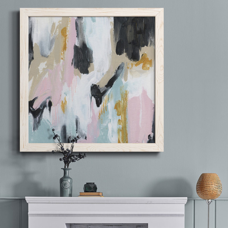 Rustic Arrangement - Peinture sur toile encadrée, H 31,5 po x l 31,5 po x P 1,5 po, Cadre blanc