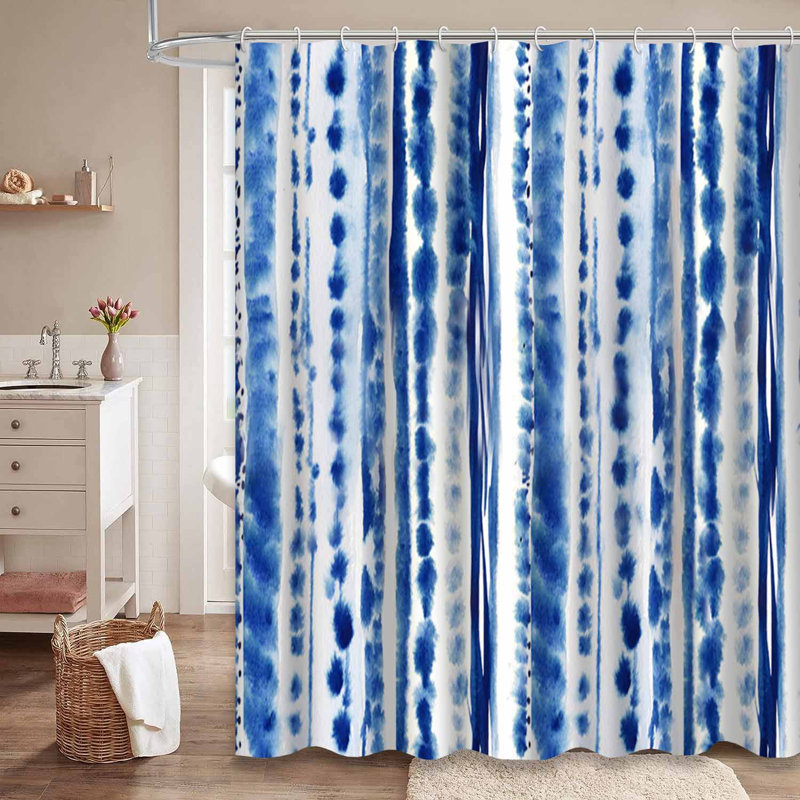 Rideau de douche avec 12 crochets, L 72 po x l 84 po