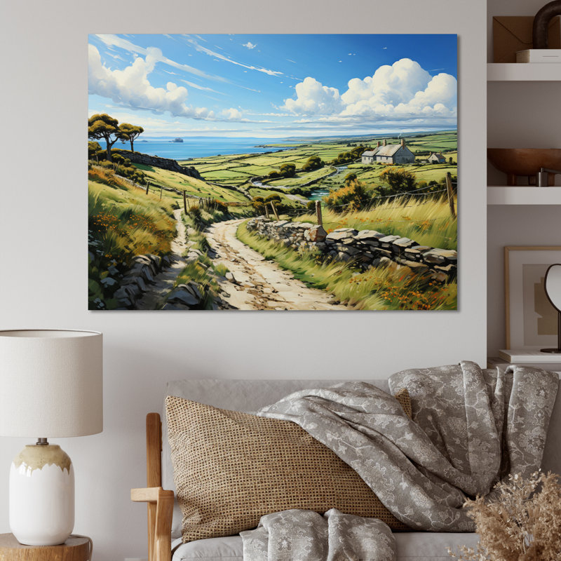 «Ireland Emerald Isle This V», art mural Irlande, 30" H x 40" W, Toile tendue