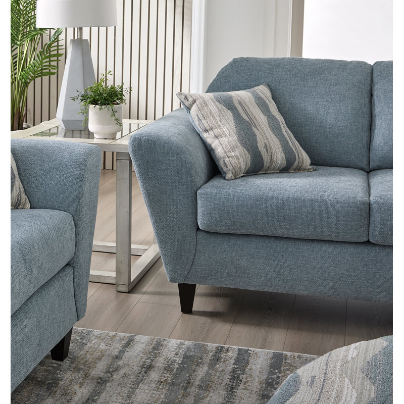 Causeuse Hughes Furniture 23500, Flair Misty, Polyester Flair Misty