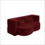 Canapé-lit moderne avec 2 coussins, canapé-lit en molleton convertible rembourré de mousse, matelas pliant de 15 pouces pour le salon et le lit d'invités, aucun assemblage requis