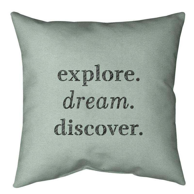 Coussin de sol, 28 po x 28 po, Vert / Noir