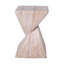 Table d'appoint 18,5 "en marbre beige 18,5"