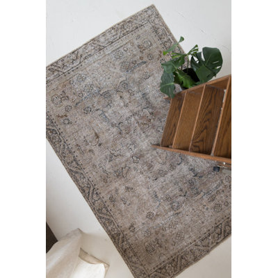 Barrayo One-of-a-Kind 4.4 X 6'6 Wool Area Rug Neutral