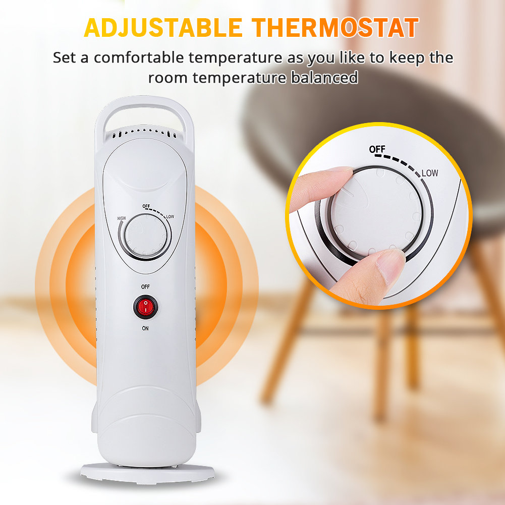 Oylus 700 Watt Watt 5100 BTU BTU Electric Radiator Space Heater with  Adjustable Thermostat - Wayfair Canada