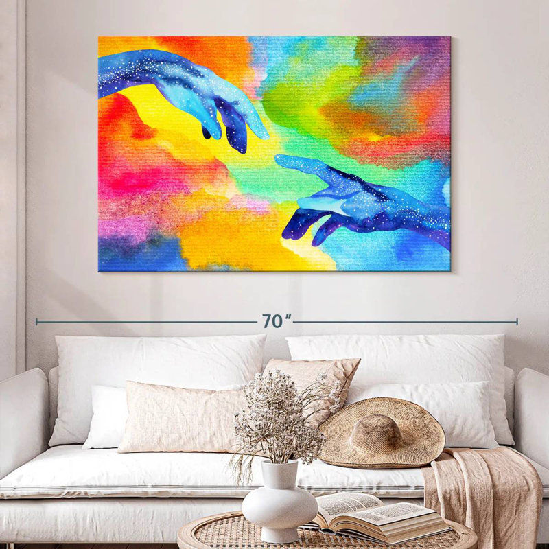 Keiraleigh Abstract Creation Hands, 34" H x 51" W