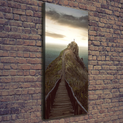 Path On The Rock - Wrapped Canvas Print