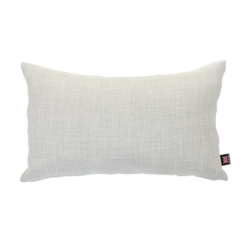 Mitre Rectangular Throw Cushion, Silver