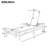 5-Position Adjustable Outdoor Chaise Lounge Set of 2, Solid Wood Patio Recliner Chair with Thick Cushions, Weather-Resistant for Pool-1026622037
