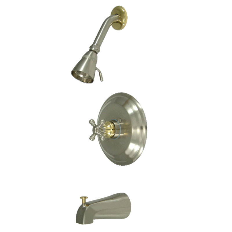 Robinet de baignoire et de douche à pression équilibrée à poignée simple Kingston Brass Metropolitan