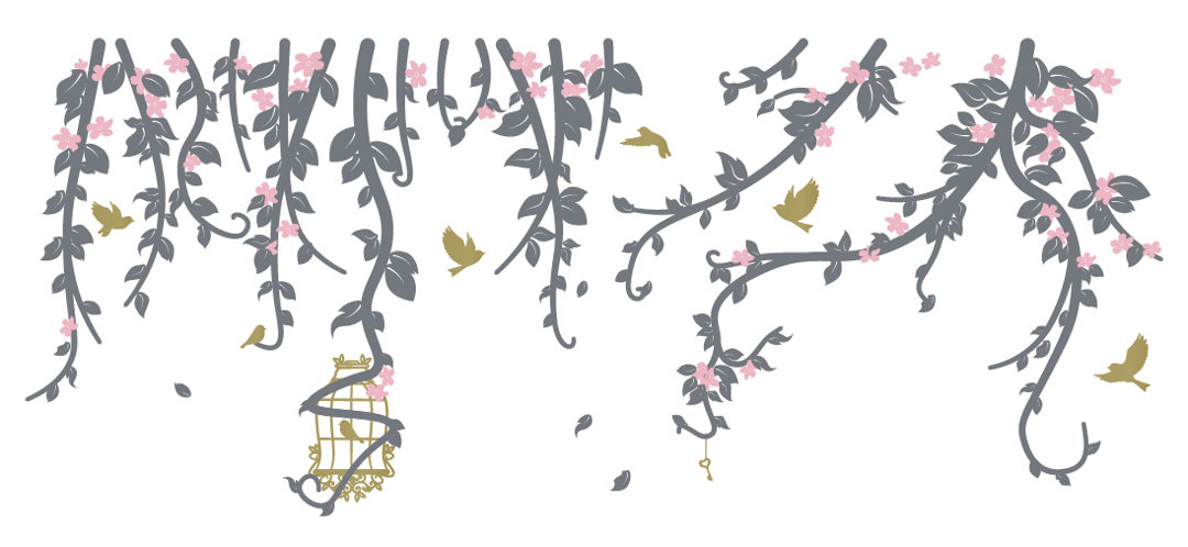 Plants & Flowers Non-Wall Damaging Wall Decal Ophelia & Co. 