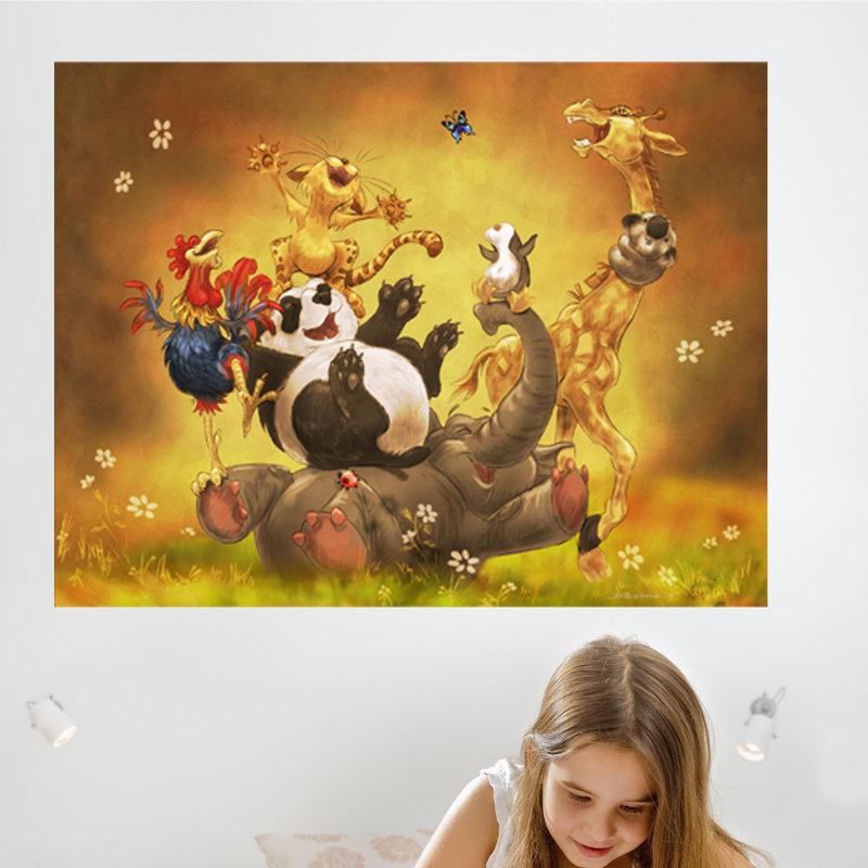 Animals Non-Wall Damaging Wall Decal, 18" H x 24" W