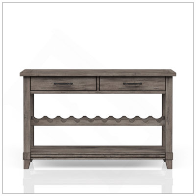 Console avec rangement pour bouteilles de vin et tiroirs de rangement