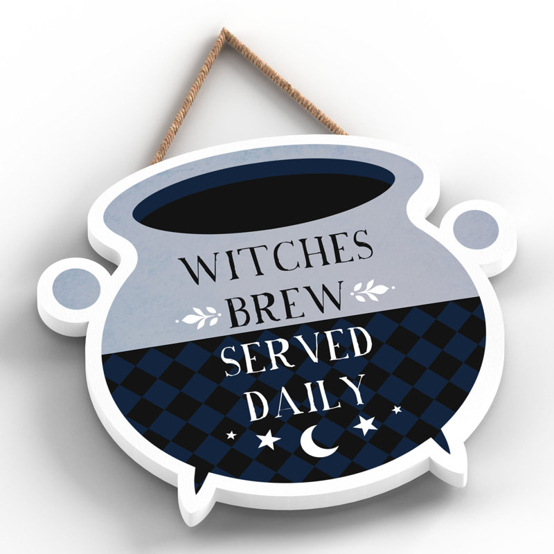 Witches Brew Witch Humour Wooden Plaque Vivid Squid Wholesale Wall Decor