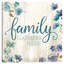 Reproduction d’art textuel sur toile tendue « Family rassemblements here » par Conrad Knutsen