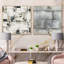 Rudd - Ensemble de 2 collages carrés à formes abstraites-101858208-101858209