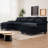 110" U-Shaped Cloud Sectional Sofa Chenille Modular Couch with Double Chaise and Memory Foam, 4-Seat Sleeper Sofa for Living Room & Apartments-1636792352