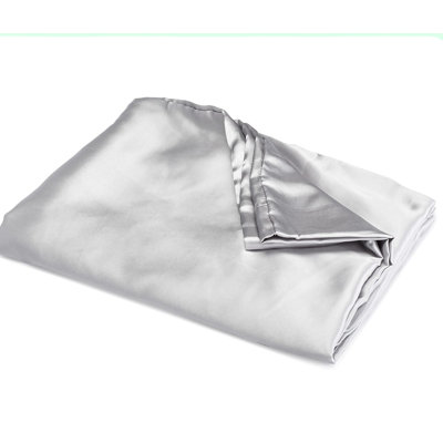 Cooling Body Pillowcase - Hair & Pillow Cover, Envelope Closure, Gray, 20" - Slip Cooling Technology, Body Size Case