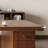 Nut-brown Rectangular Solid Wood with 2 drawers Executive Desk-121429659
