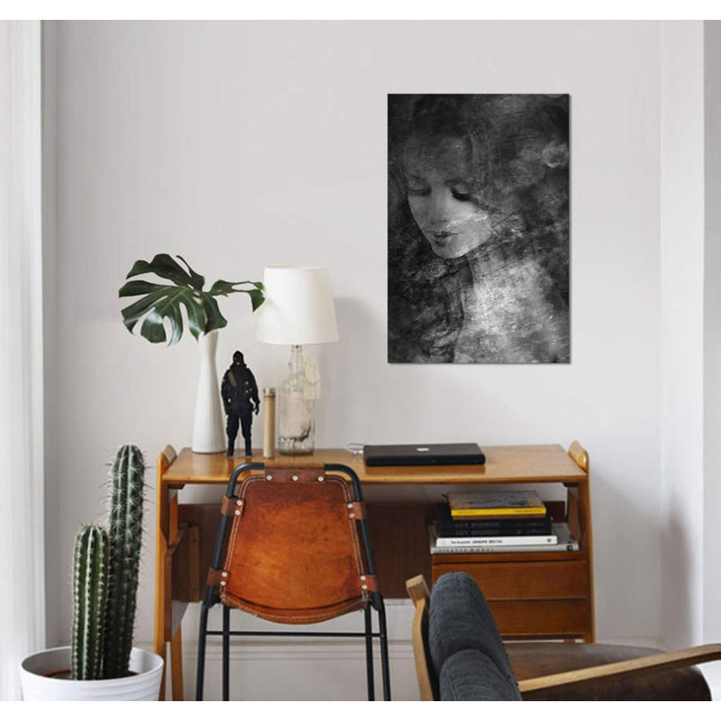 « b&w ii », impression sur toile, H 26 po x l 18 po x P 1,5 po, Pas de tapis, Toile tendue